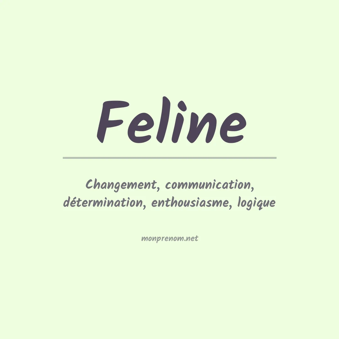 Signification du prénom Feline