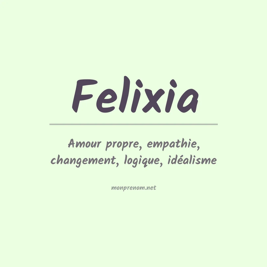 Prénom Felixia