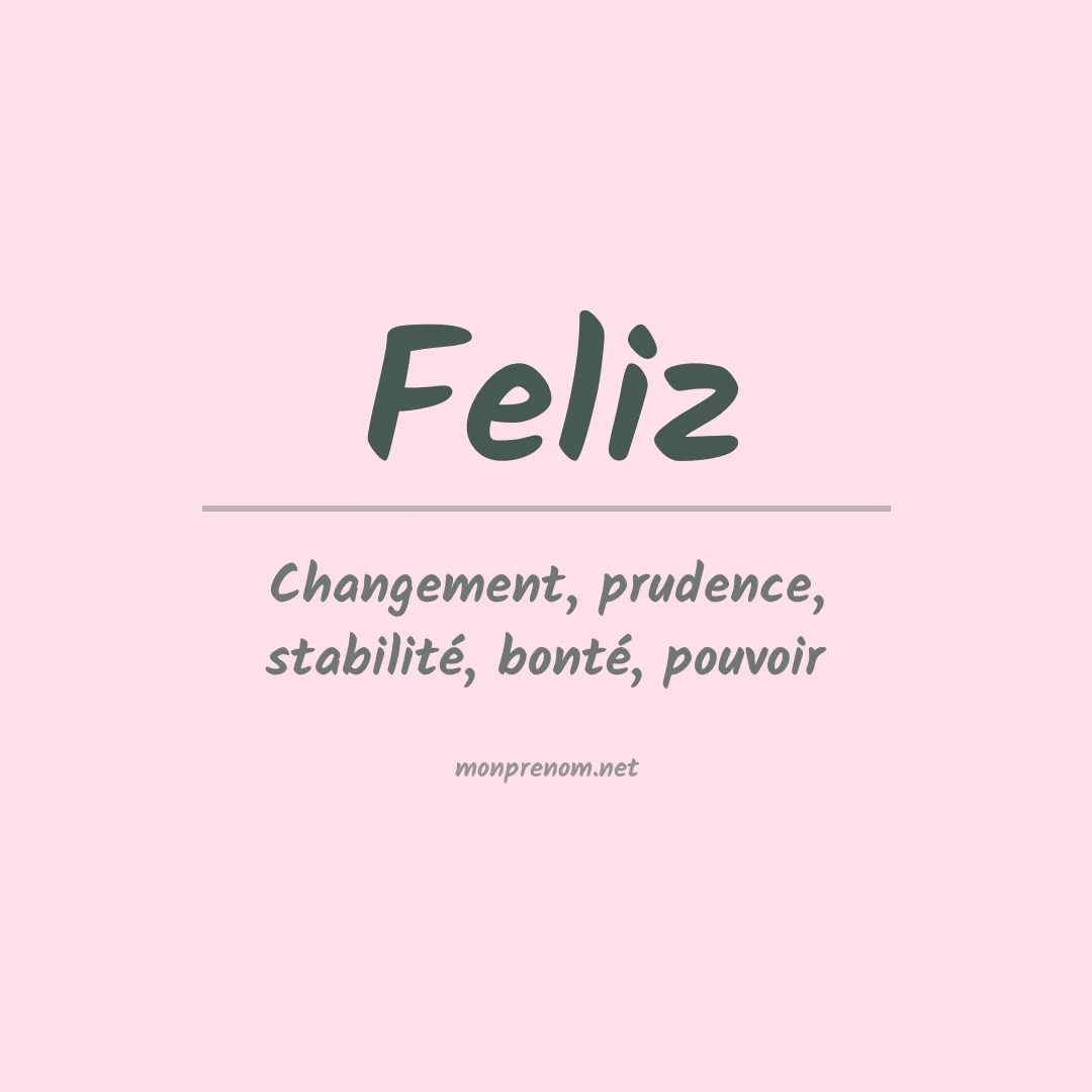 Prénom Feliz