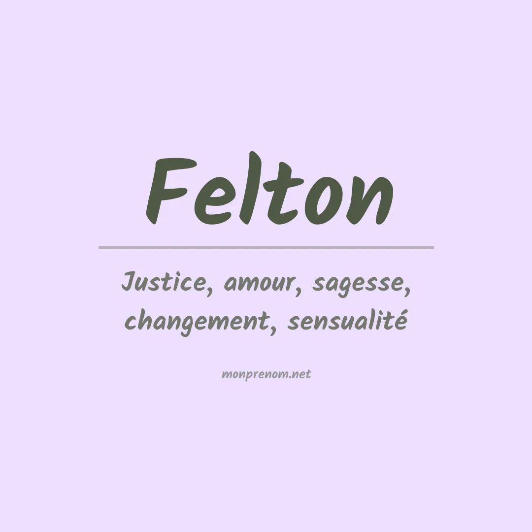 Prénom Felton