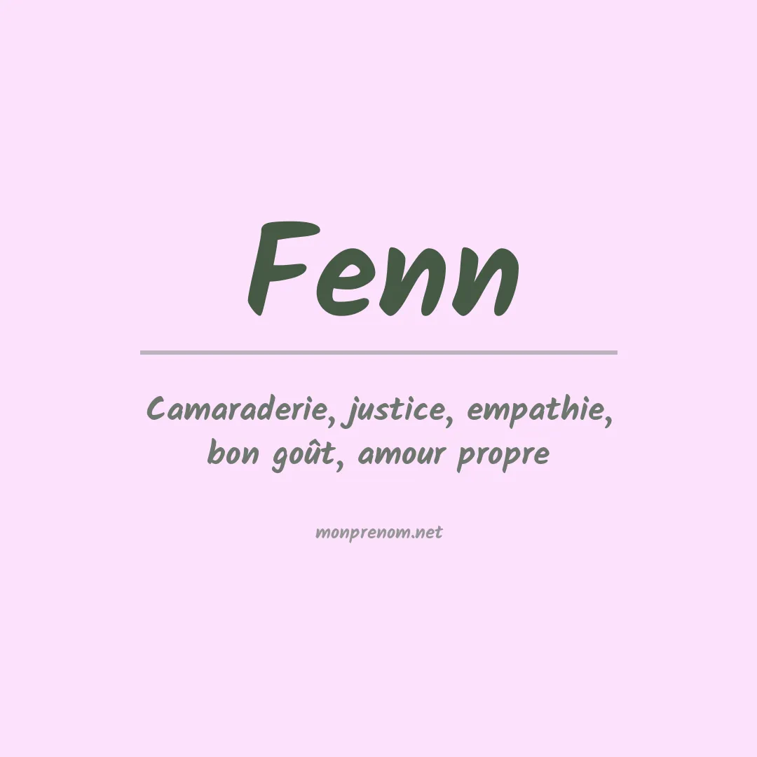 Prénom Fenn