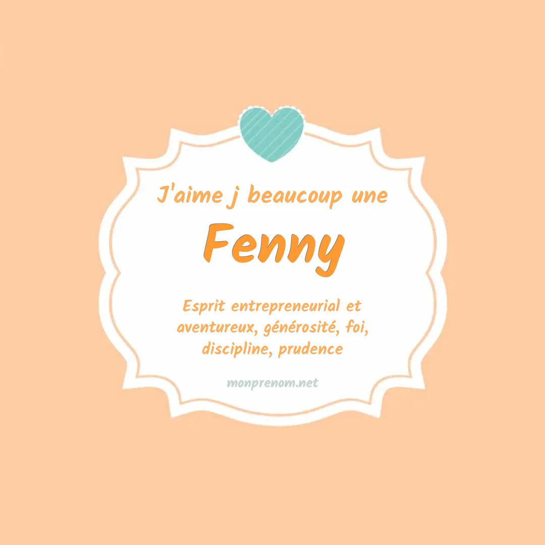 J'aime beaucoup Fenny