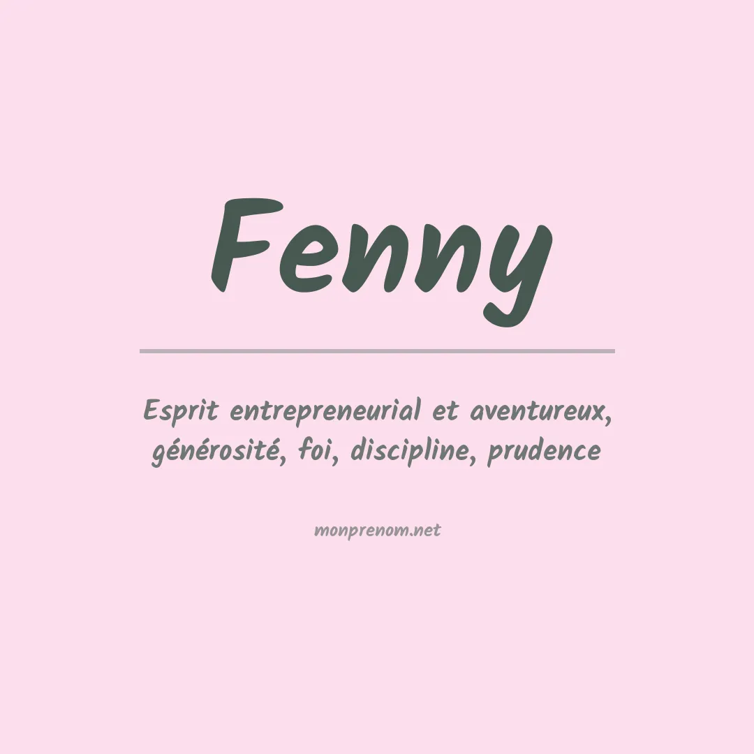 Signification du prénom Fenny