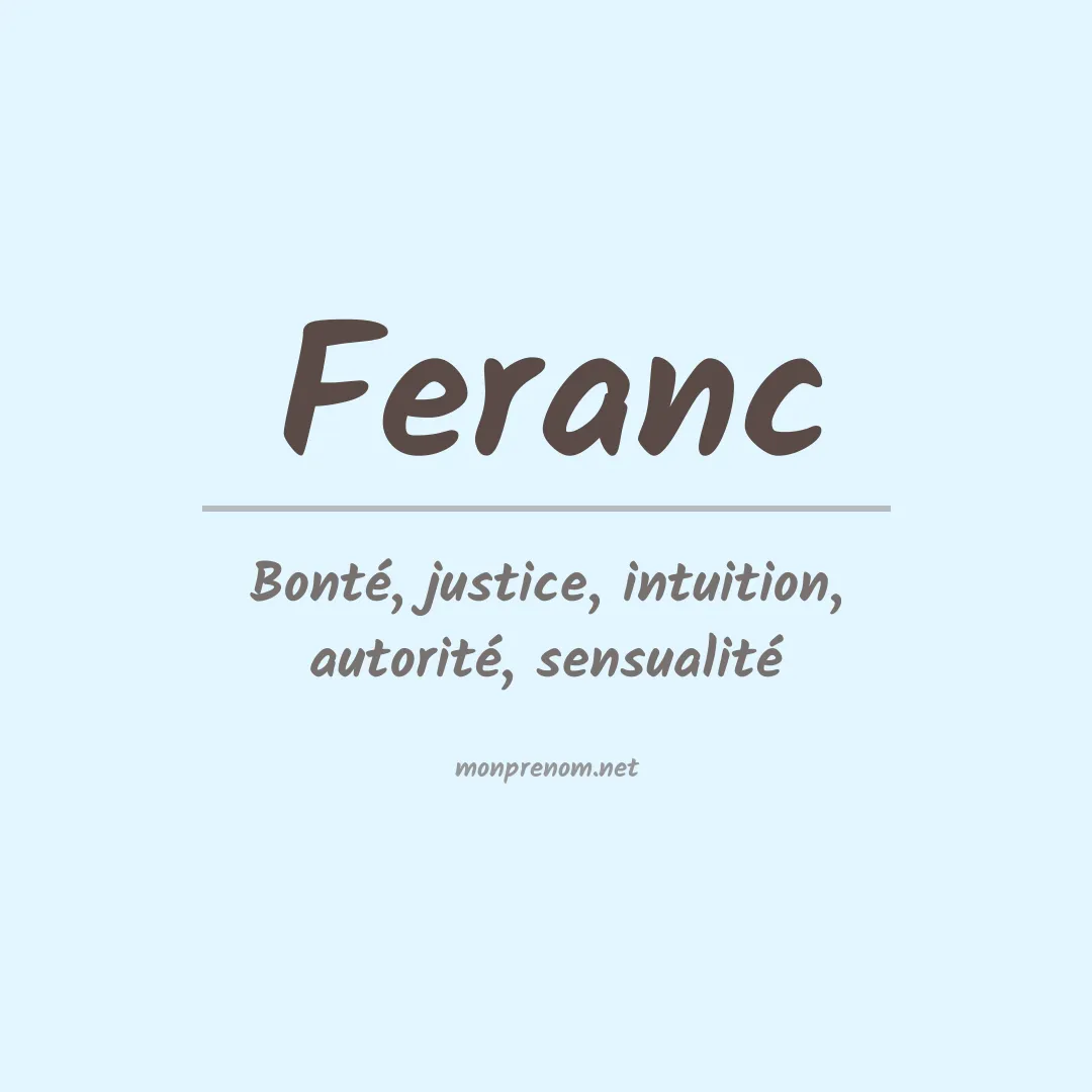 Signification du prénom Feranc