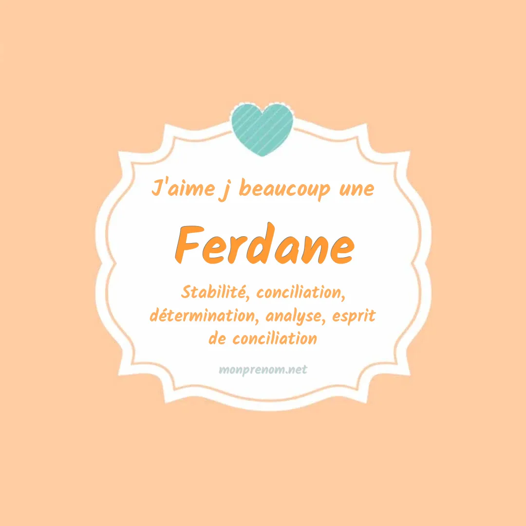 J'aime beaucoup Ferdane