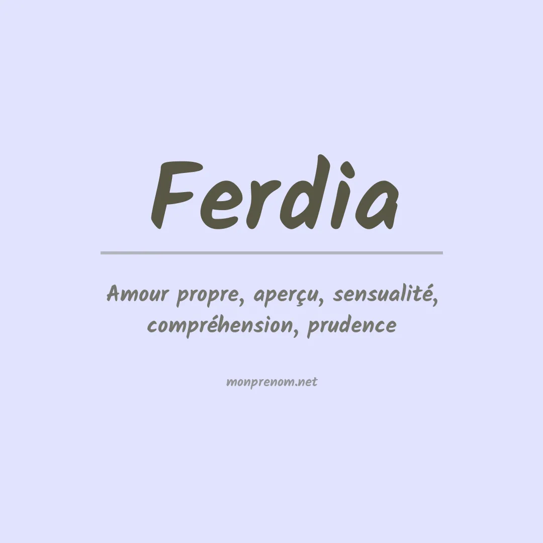 Signification du prénom Ferdia