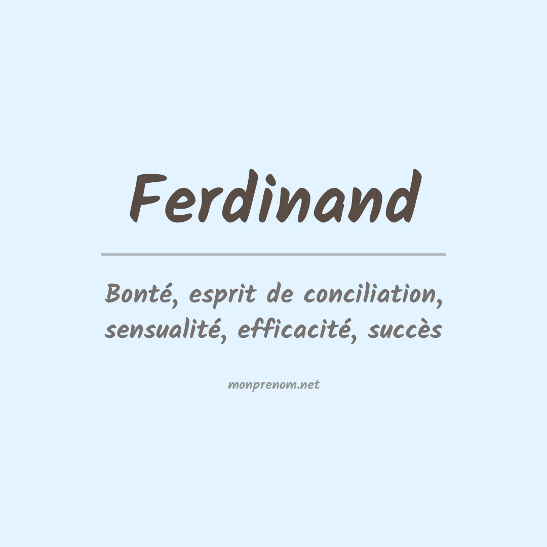 Prénom Ferdinand
