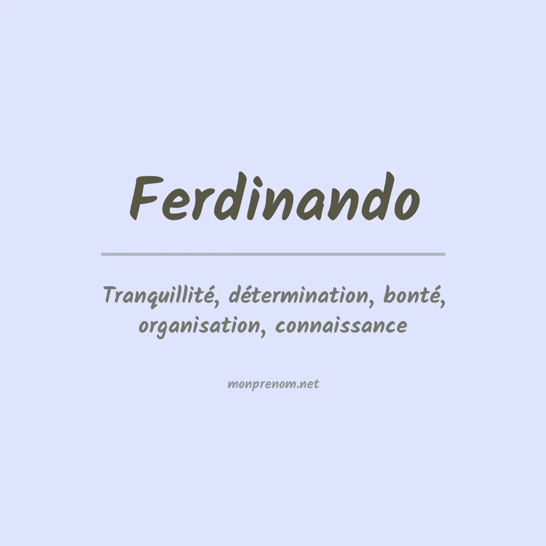 Prénom Ferdinando