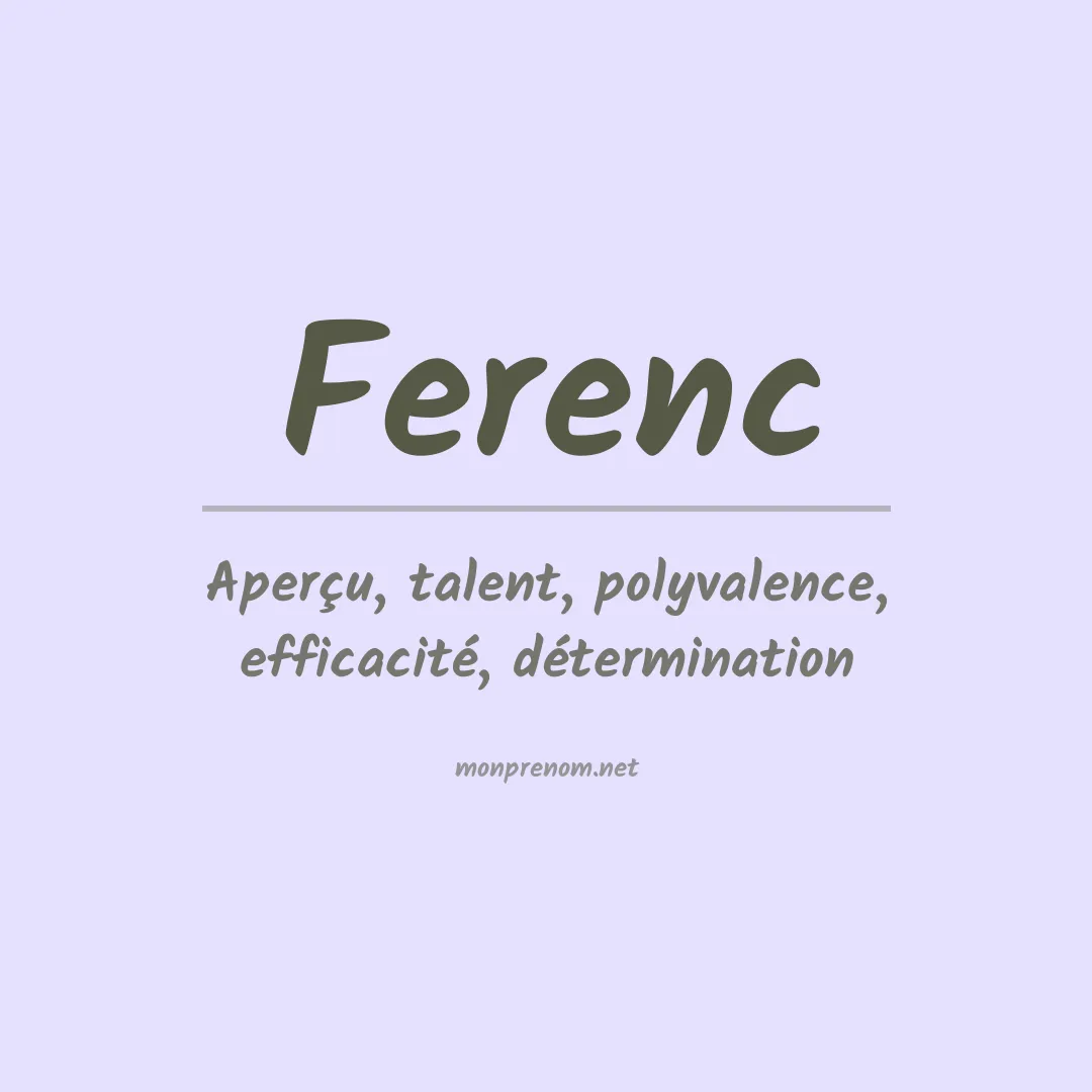 Prénom Ferenc