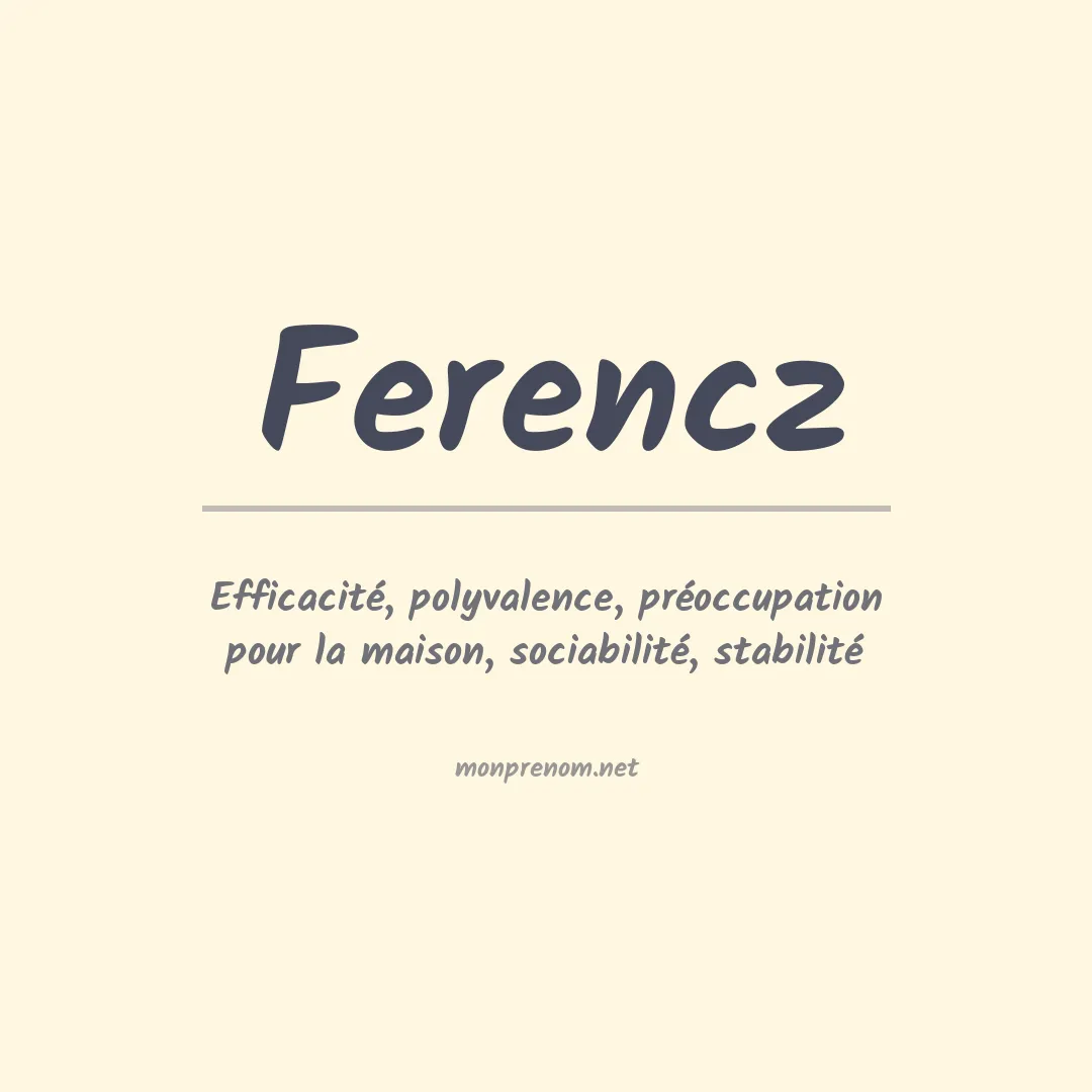 Prénom Ferencz