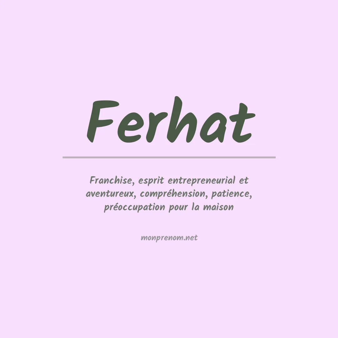 Prénom Ferhat