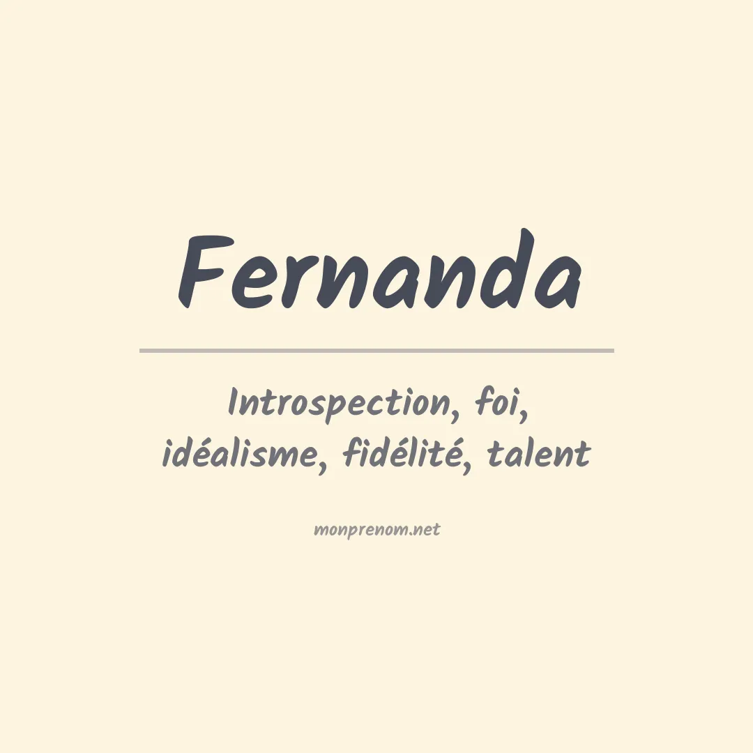 Prénom Fernanda