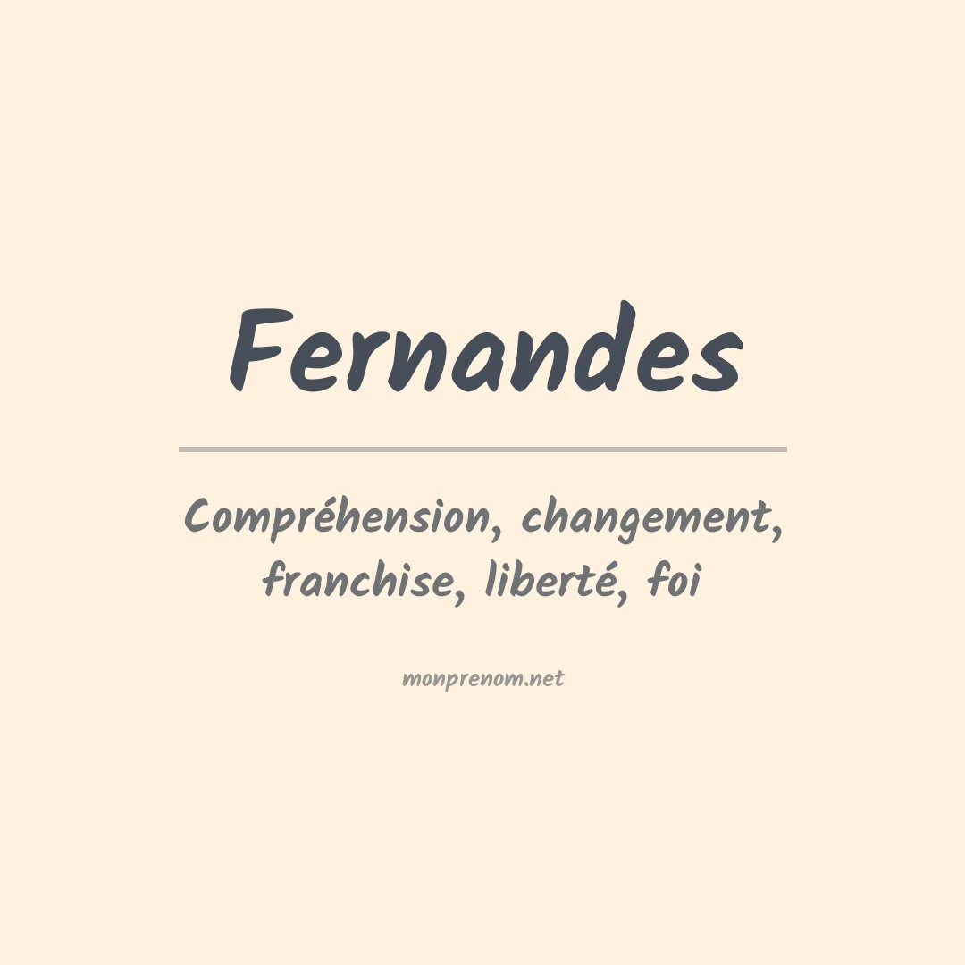 Prénom Fernandes