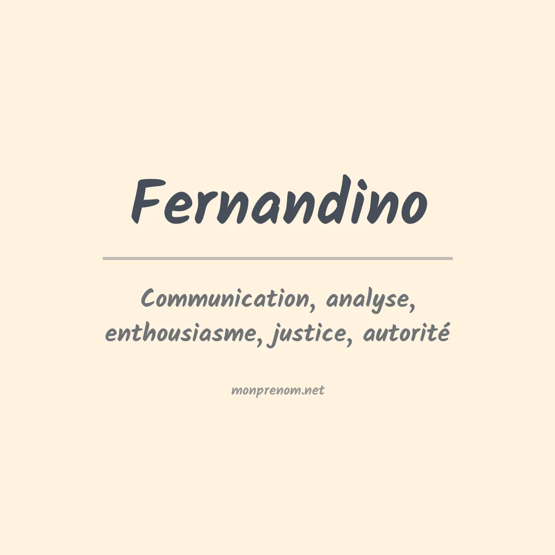 Prénom Fernandino