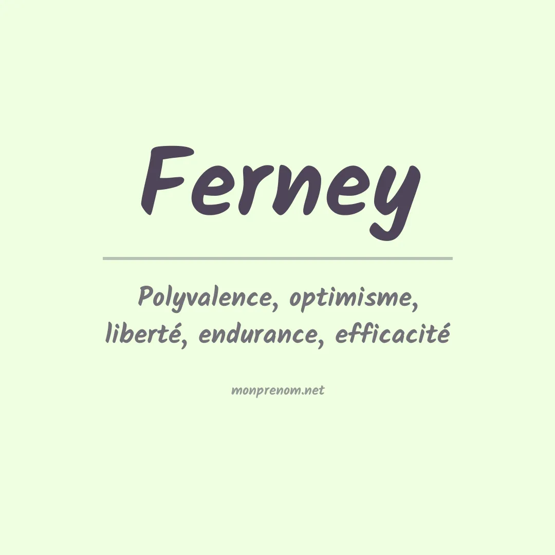 Prénom Ferney