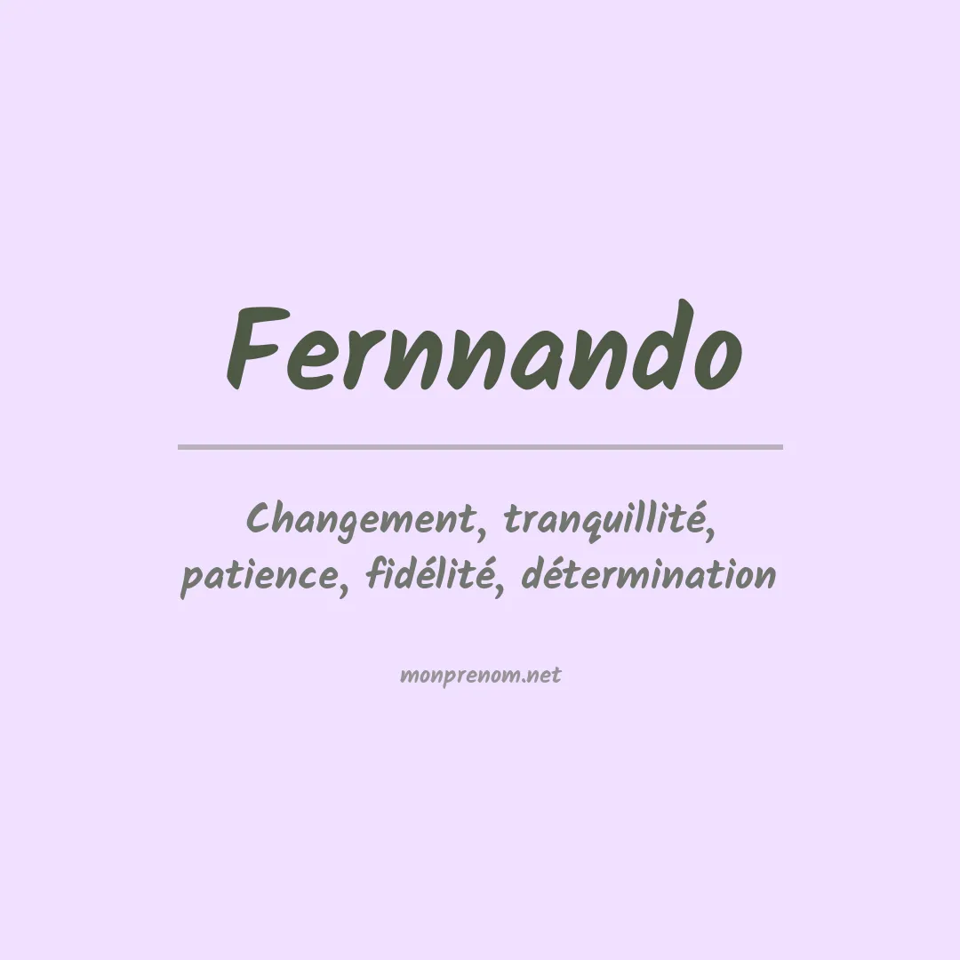 Prénom Fernnando