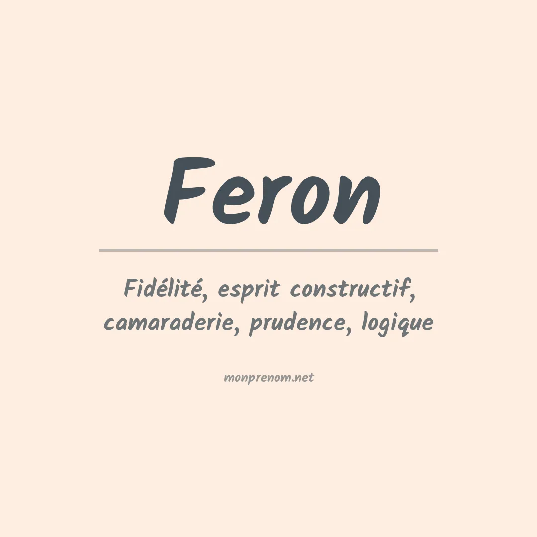 Prénom Feron