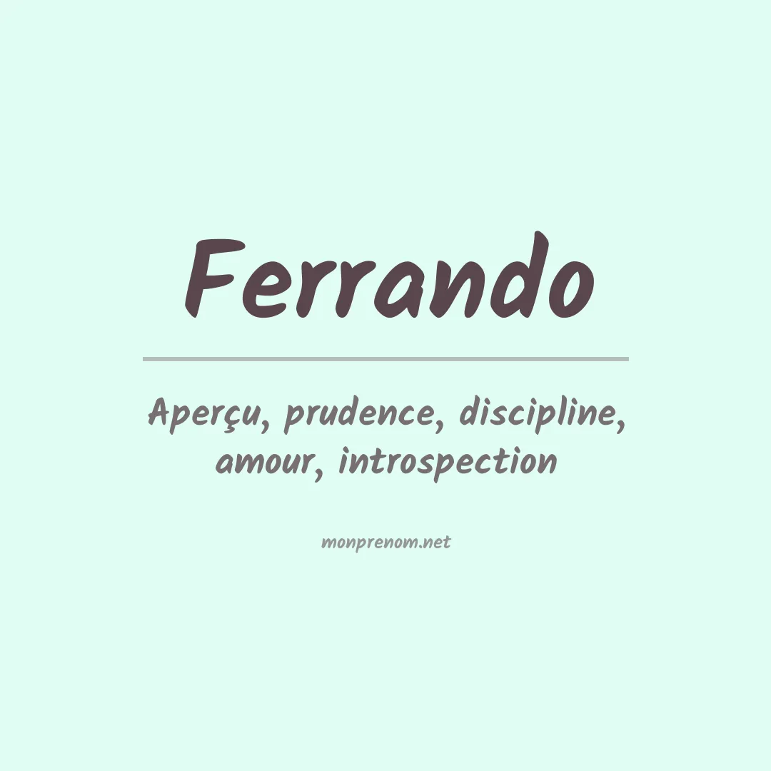 Prénom Ferrando