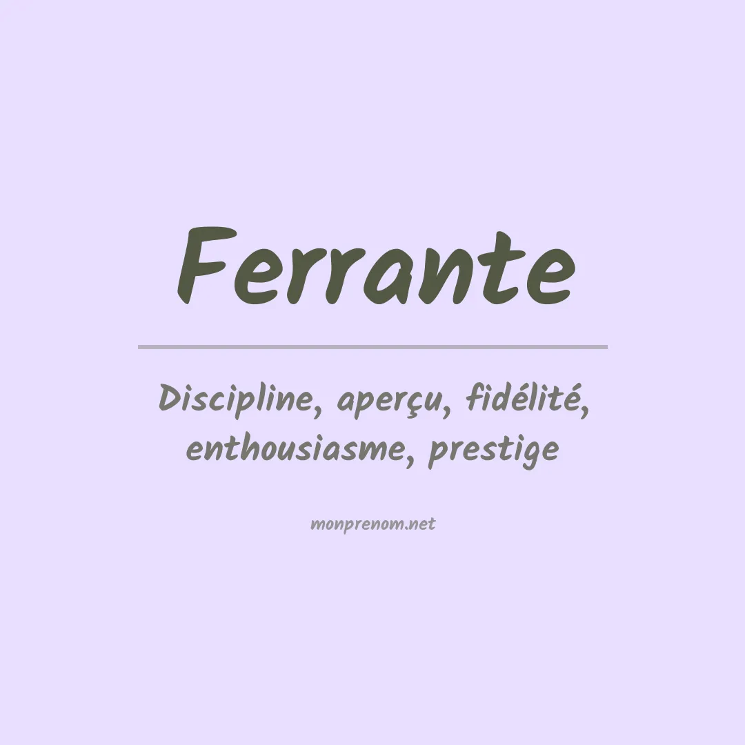 Prénom Ferrante