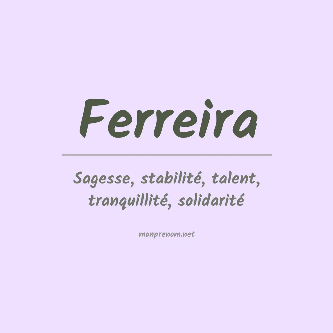 Prénom Ferreira