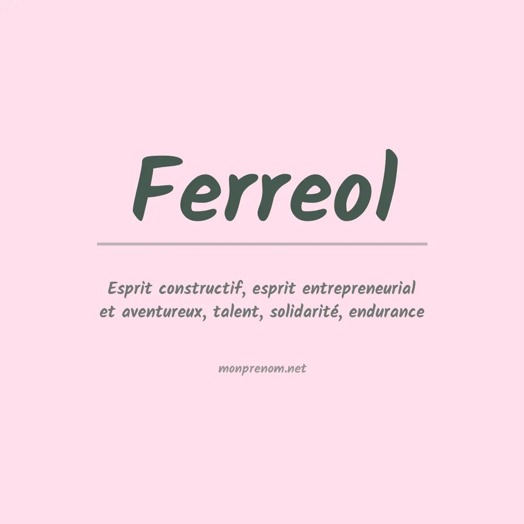 Prénom Ferreol