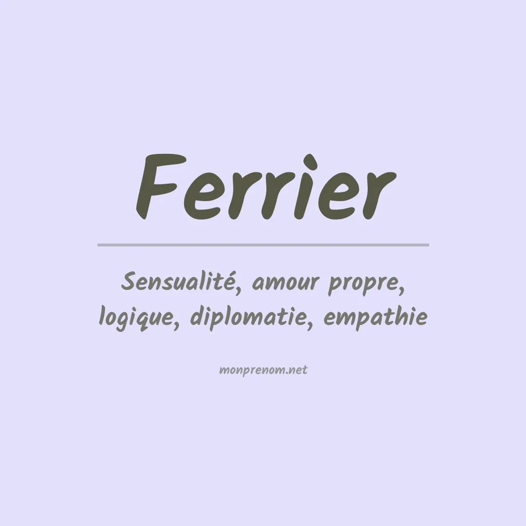 Prénom Ferrier