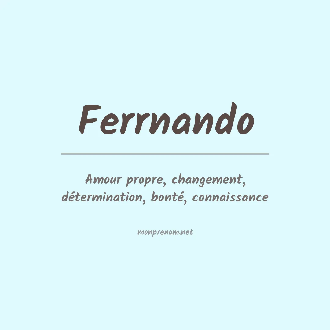Prénom Ferrnando