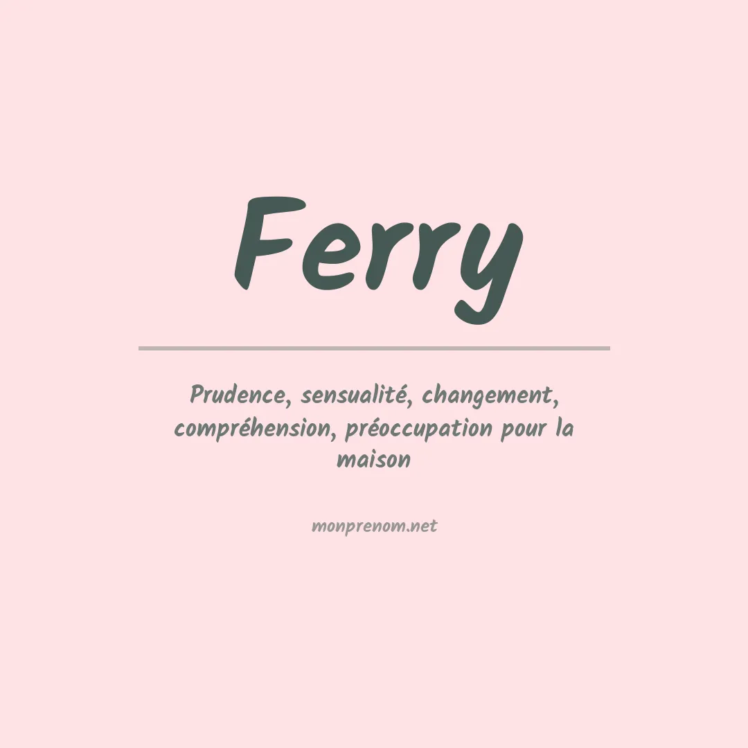 Prénom Ferry