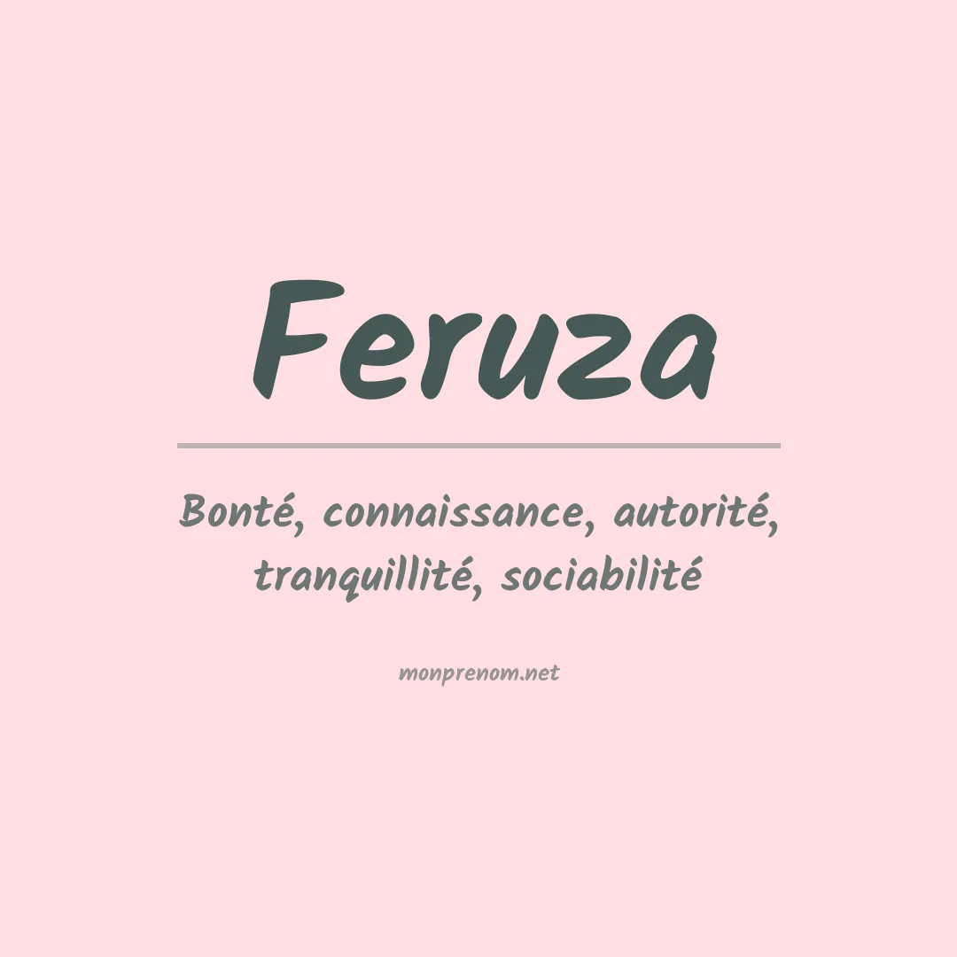 Signification du prénom Feruza
