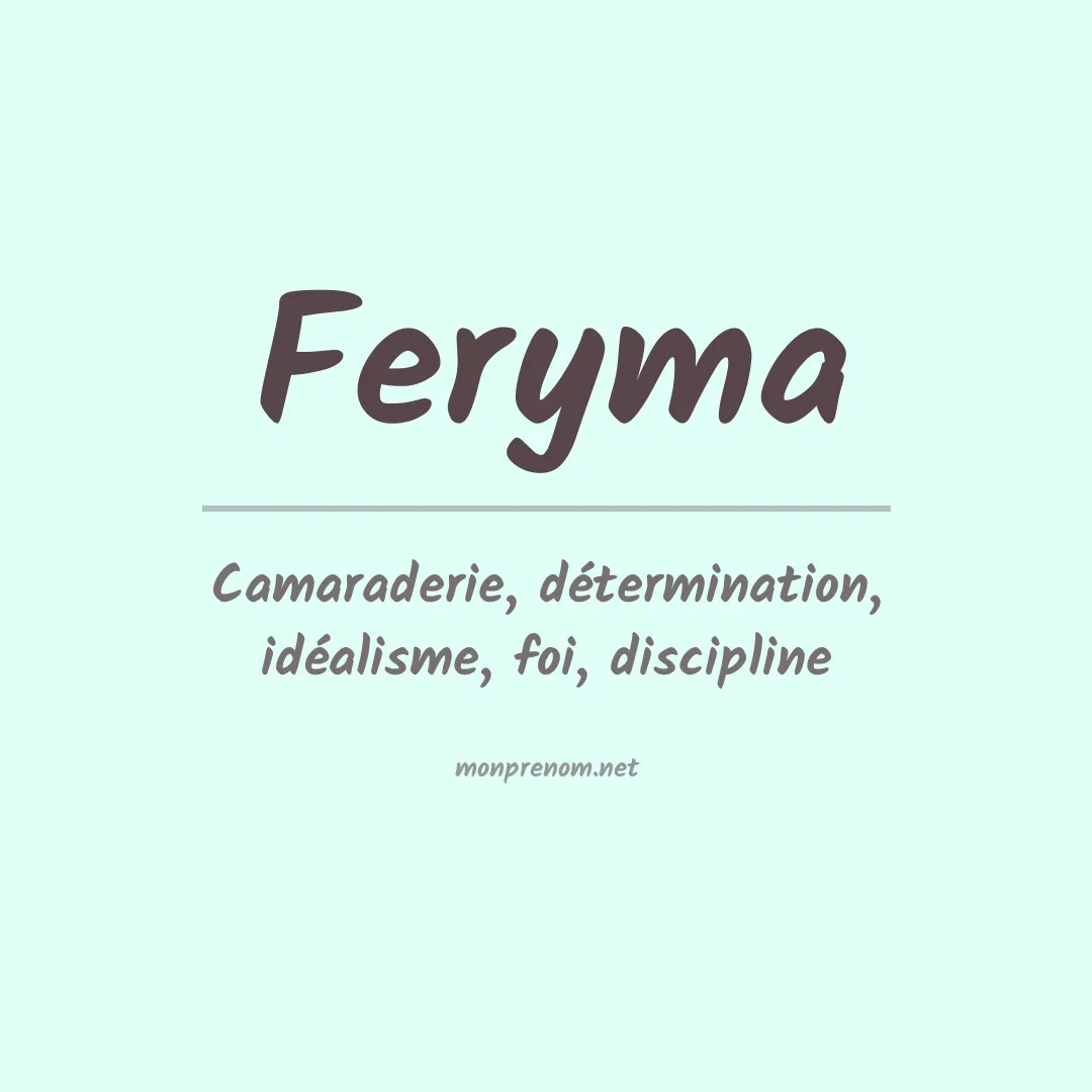 Prénom Feryma