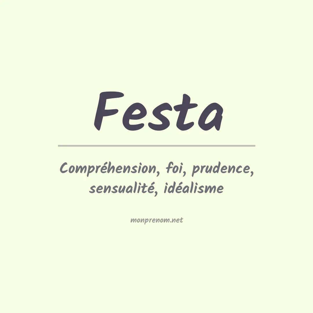 Prénom Festa