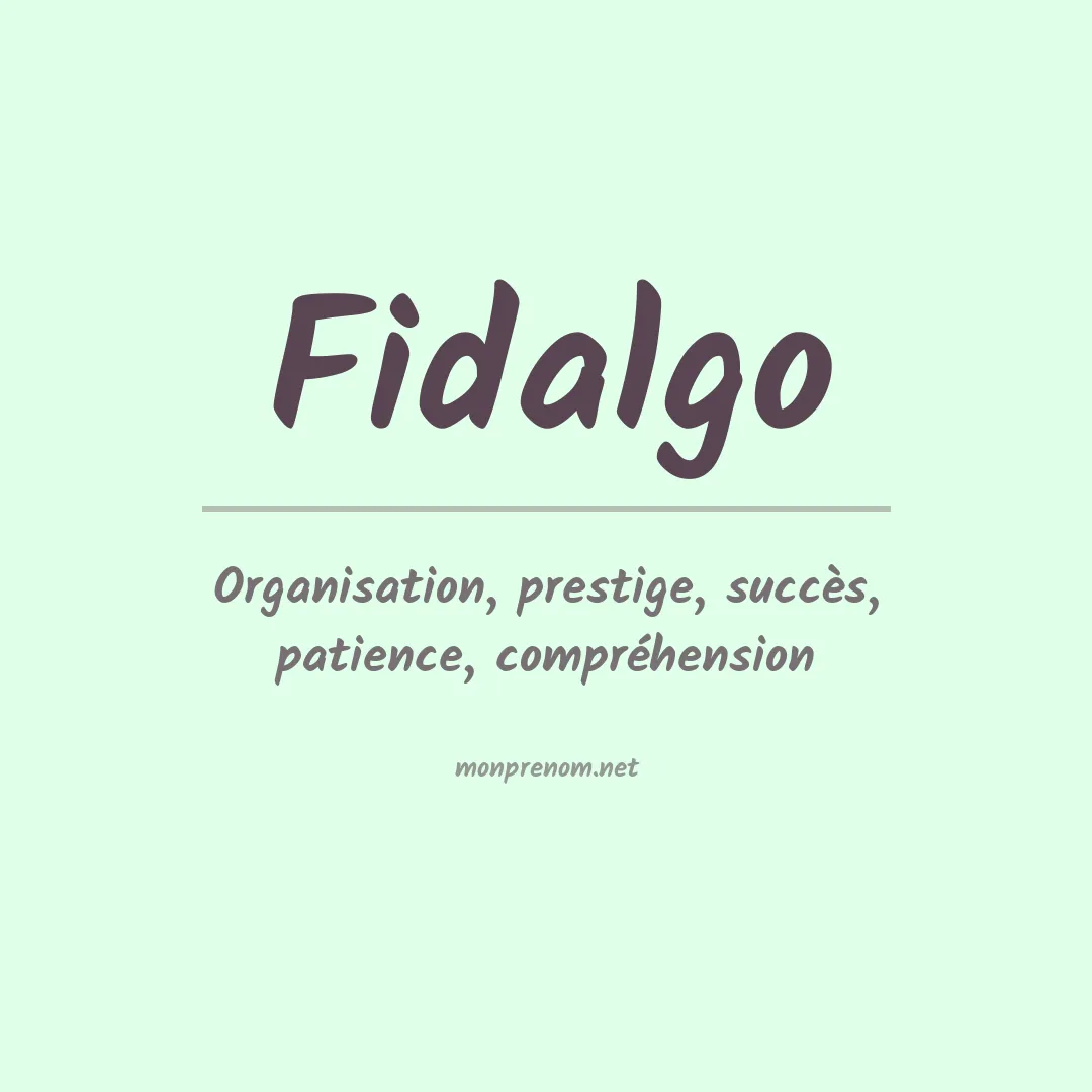 Prénom Fidalgo