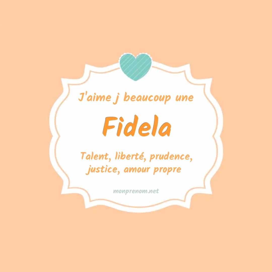 J'aime beaucoup Fidela