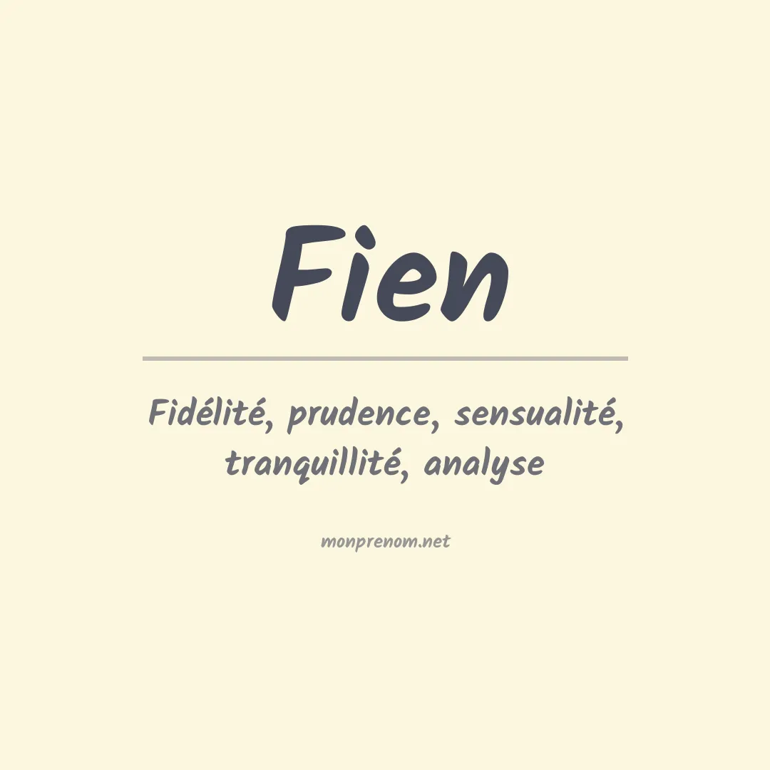 Prénom Fien