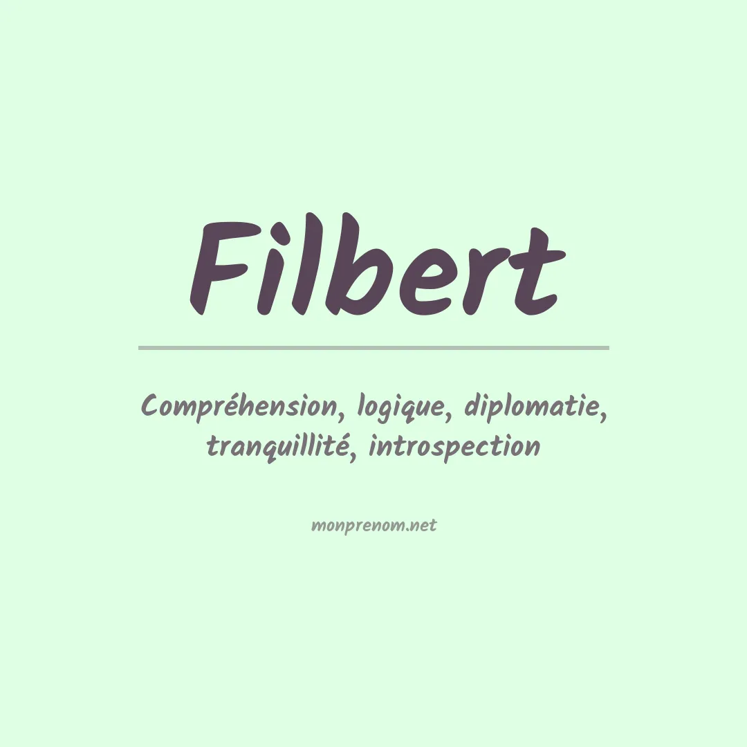 Prénom Filbert