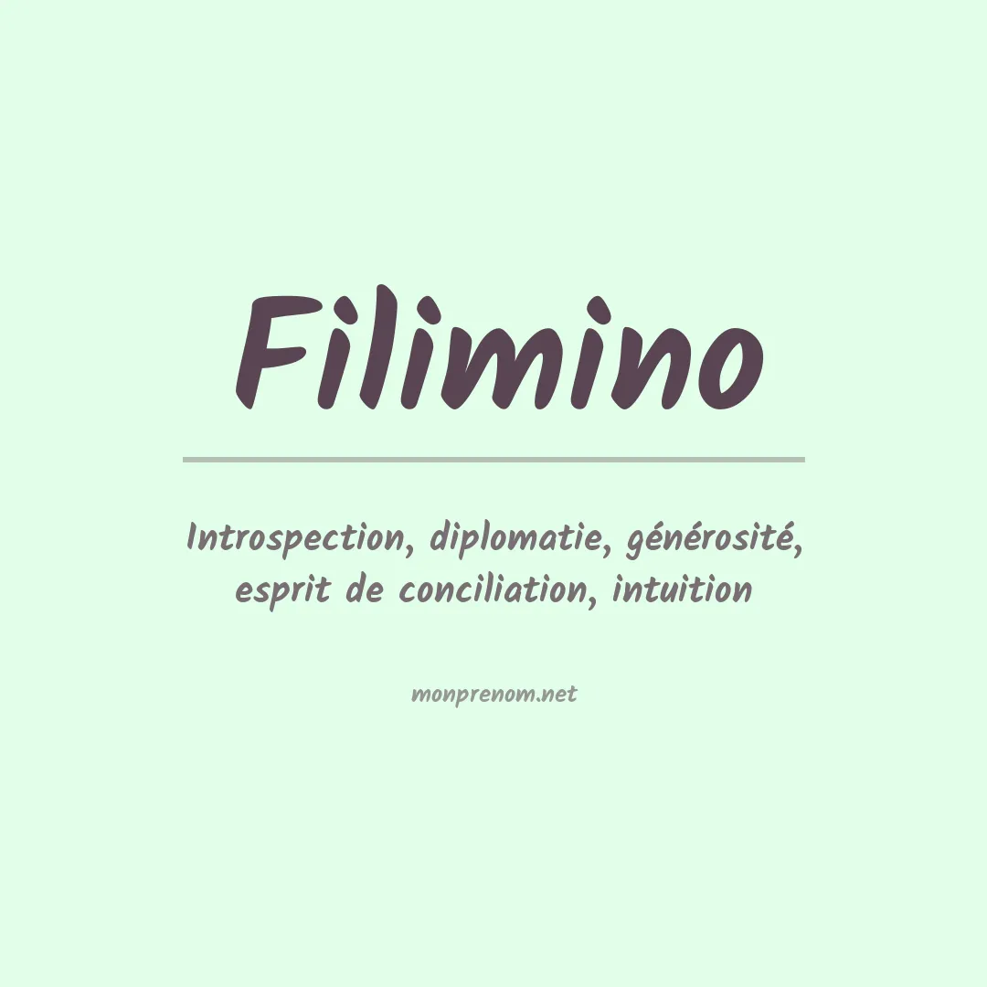 Prénom Filimino