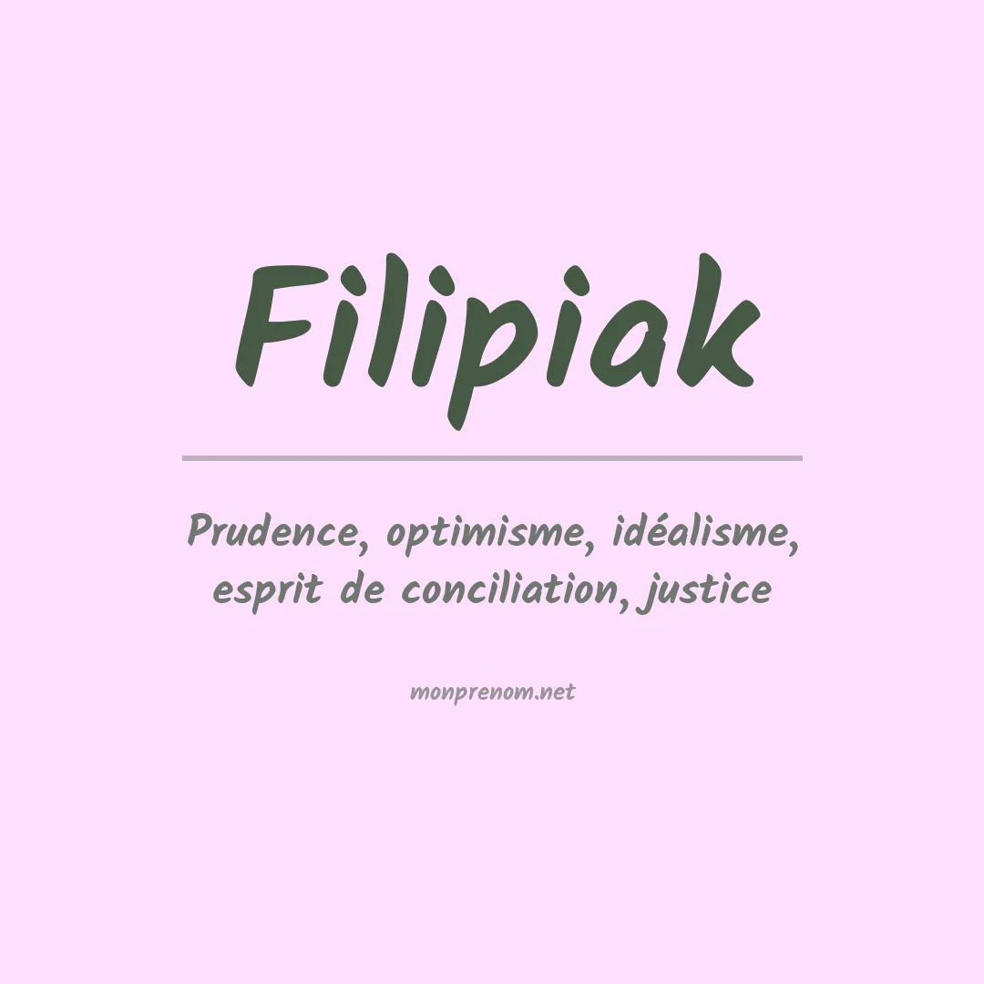 Prénom Filipiak