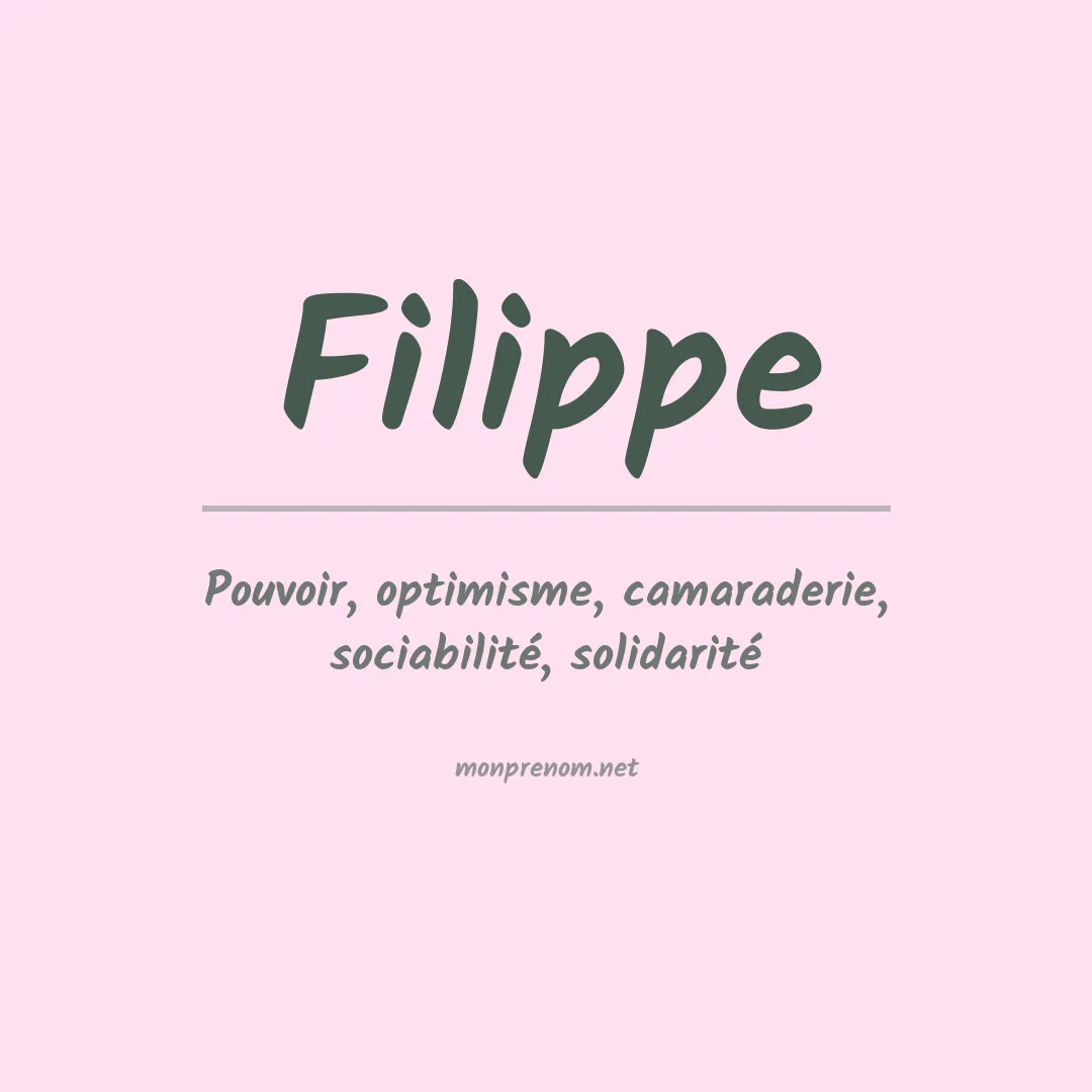 Prénom Filippe