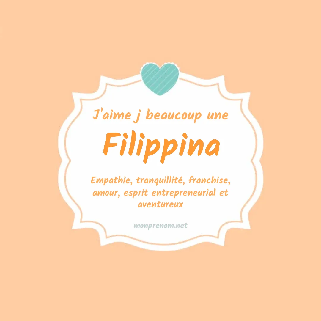 J'aime beaucoup Filippina