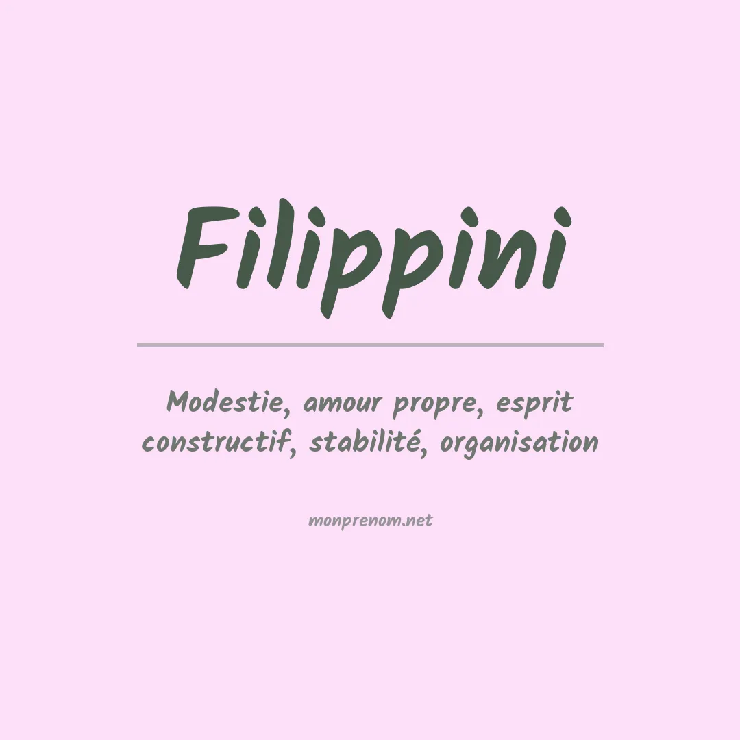 Prénom Filippini