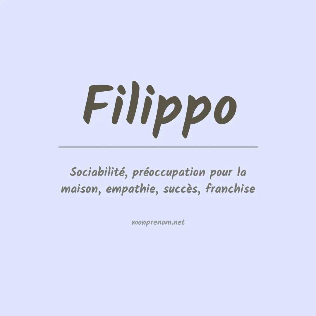 Prénom Filippo