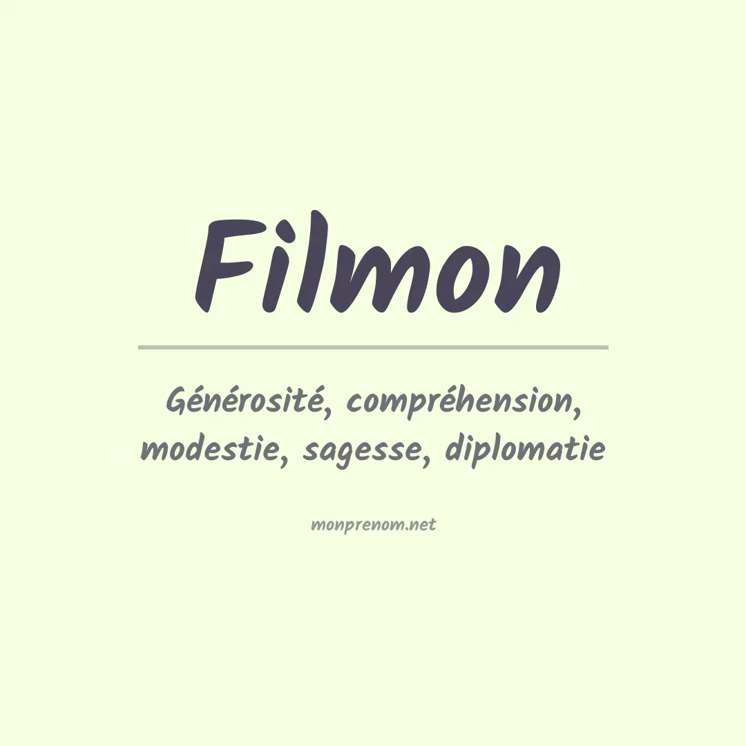 Signification du prénom Filmon