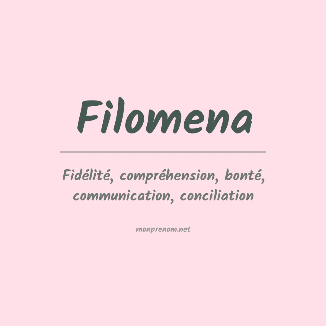 Prénom Filomena
