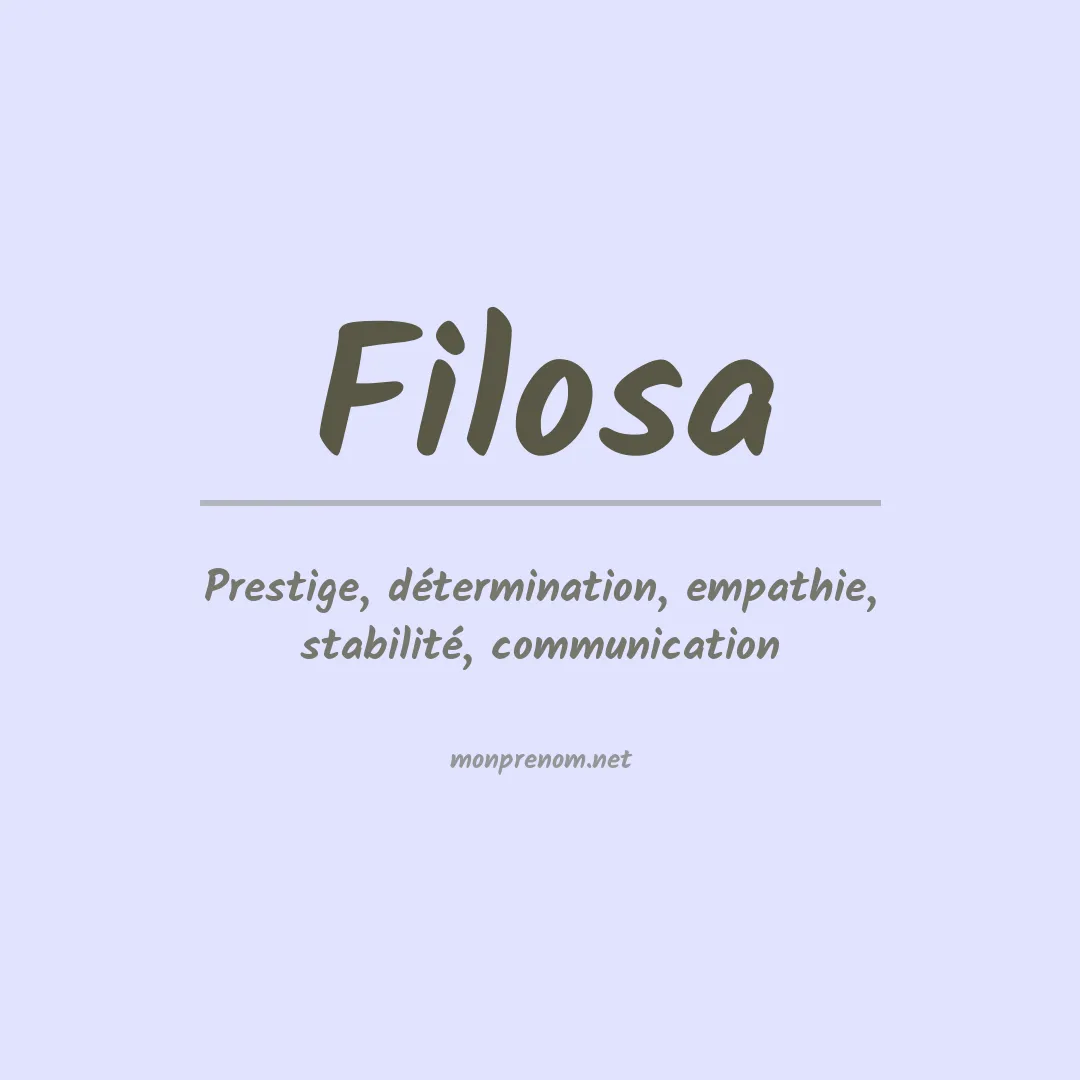Prénom Filosa