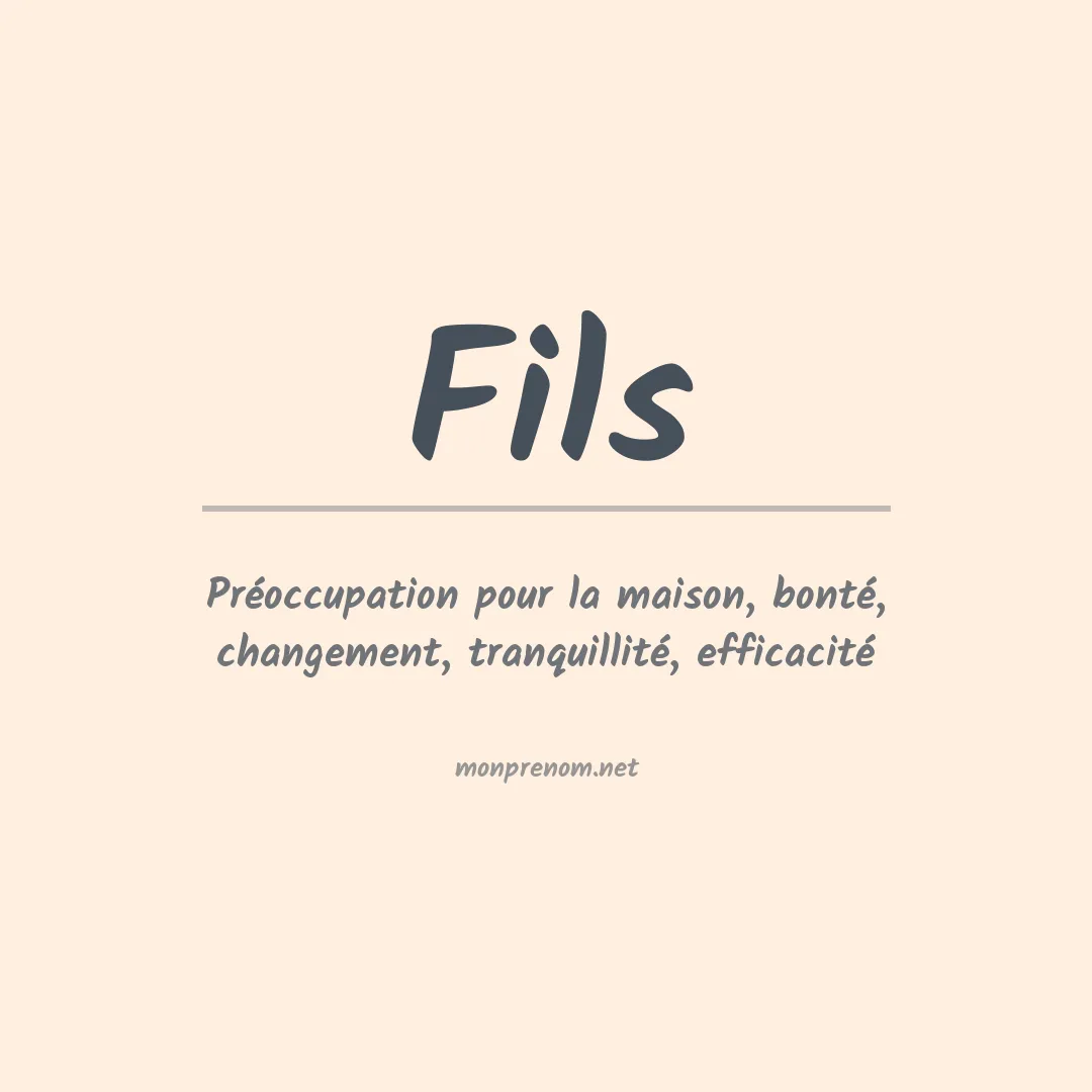 Prénom Fils