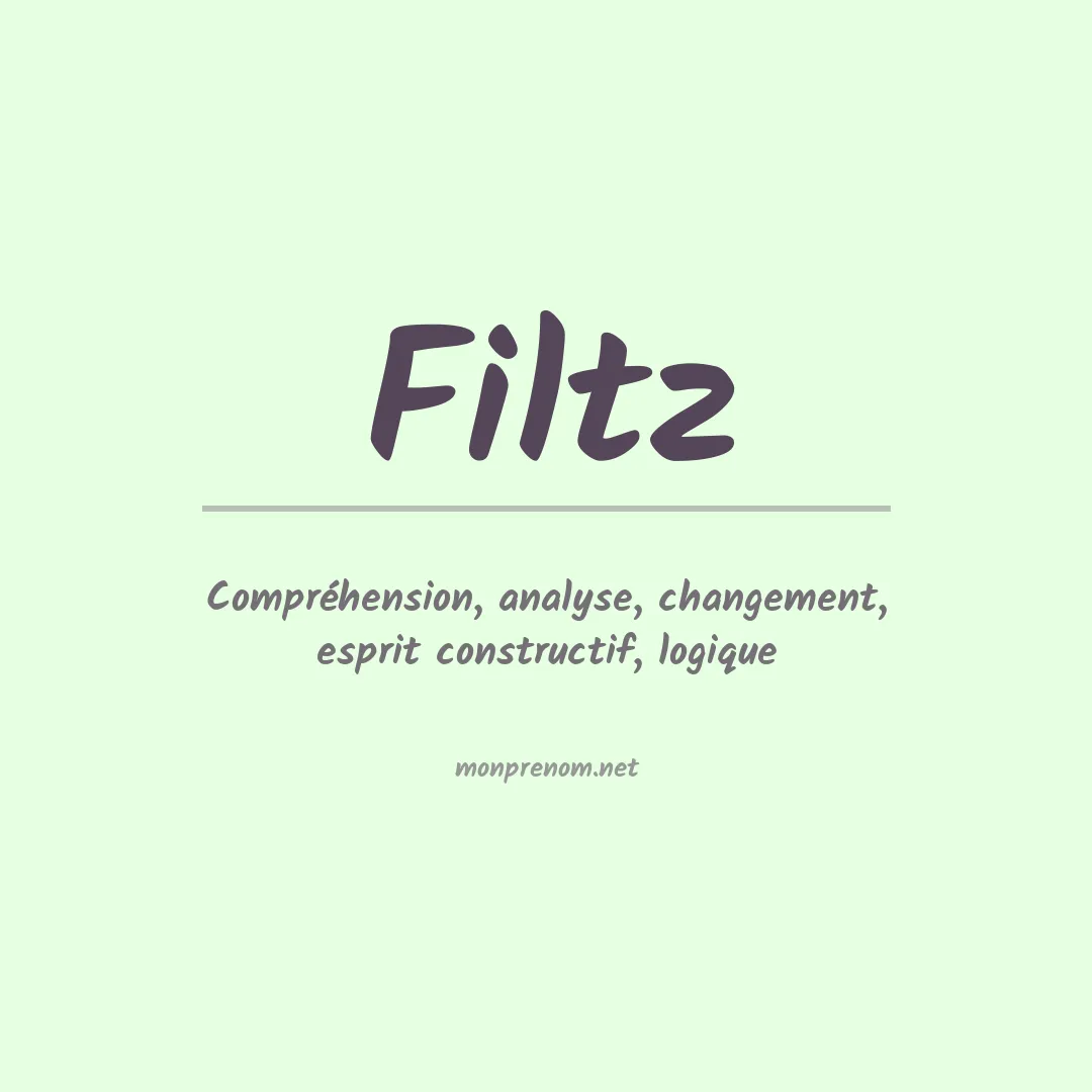 Prénom Filtz