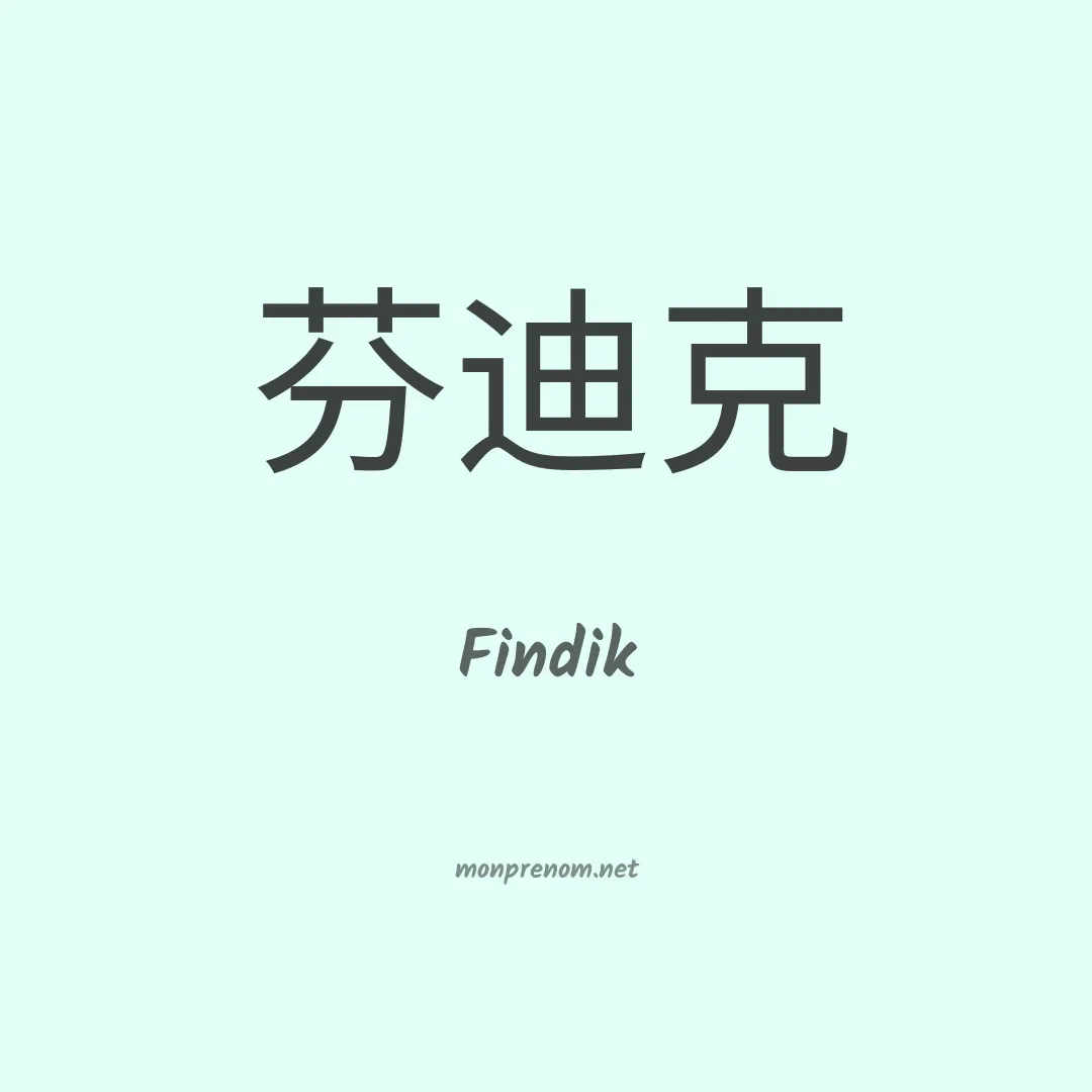 Findik en chinois