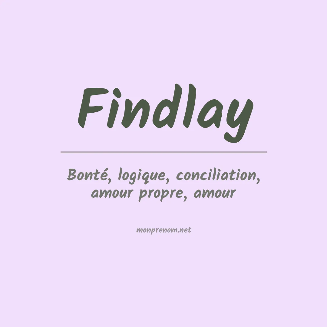 Prénom Findlay