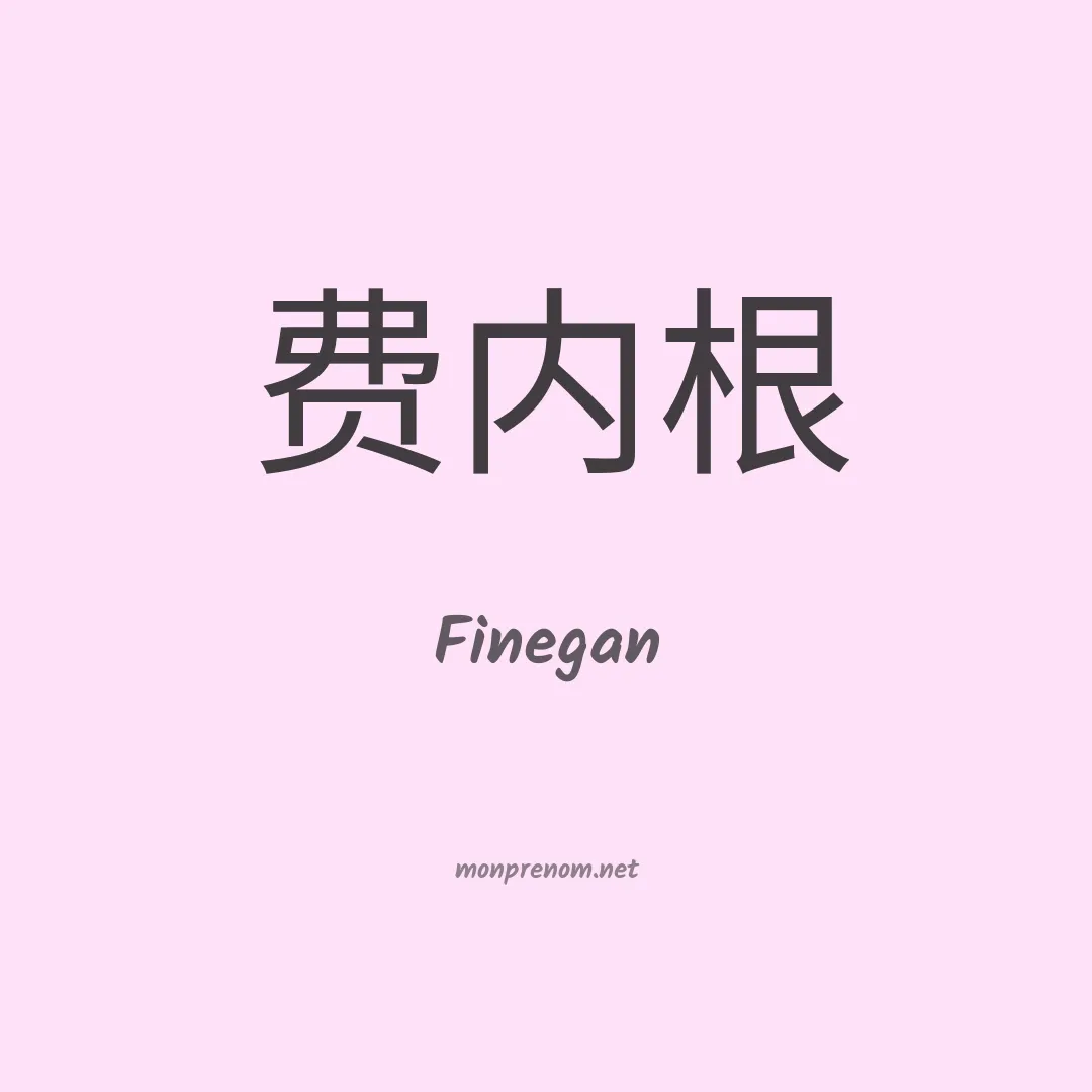 Finegan en chinois