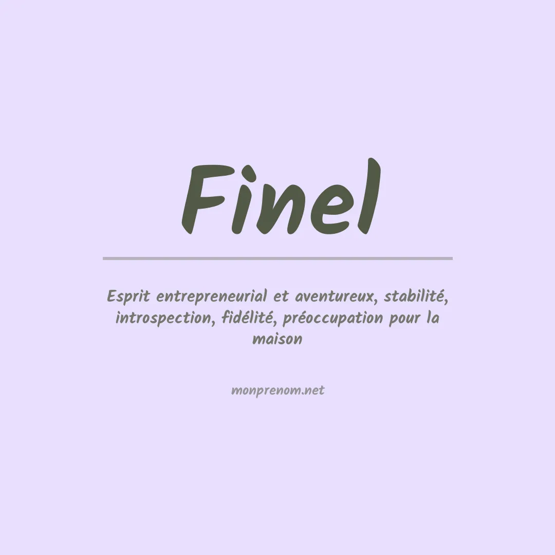 Signification du prénom Finel